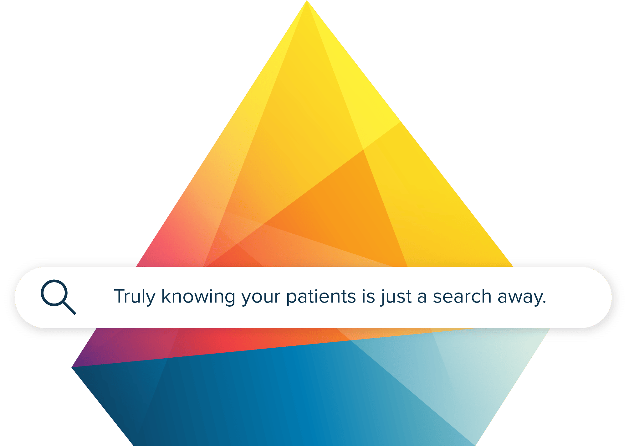 PRISMA Graphic with search bar that reads Truly knowing your patients is just a search away